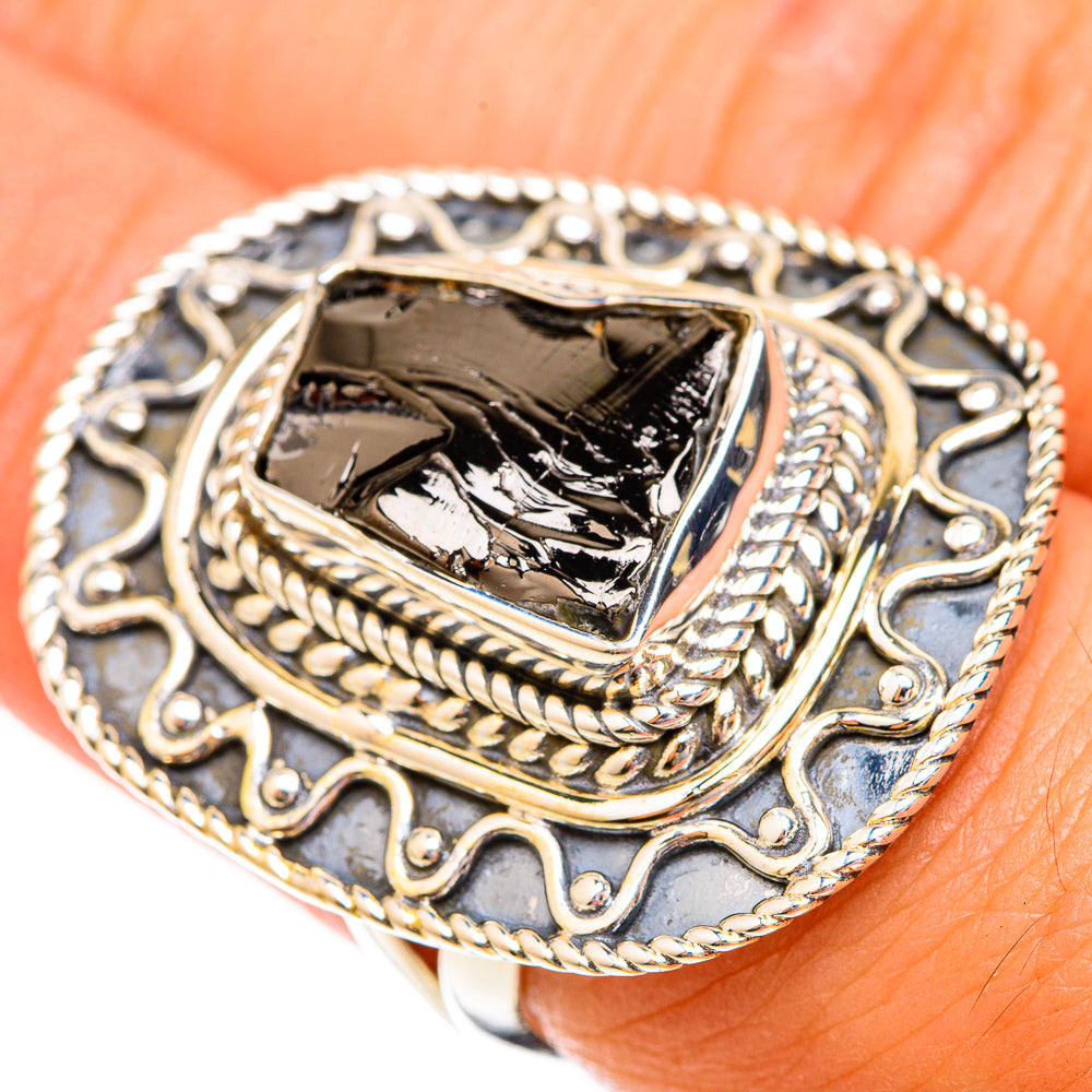 Shungite Rings handcrafted by Ana Silver Co - RING119071
