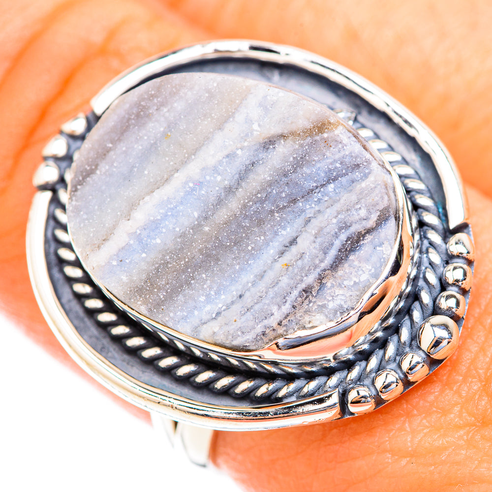 Desert Druzy Rings handcrafted by Ana Silver Co - RING119079
