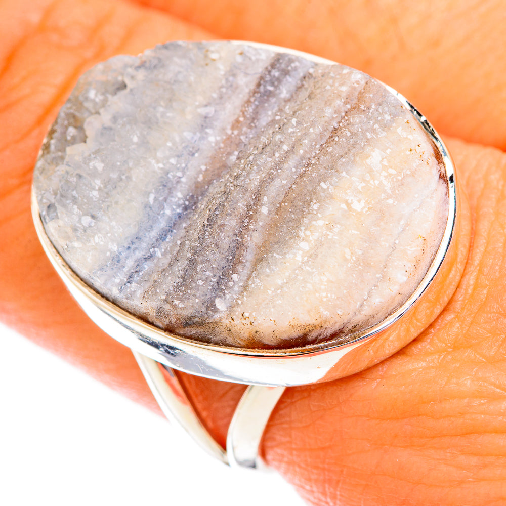 Desert Druzy Rings handcrafted by Ana Silver Co - RING119080
