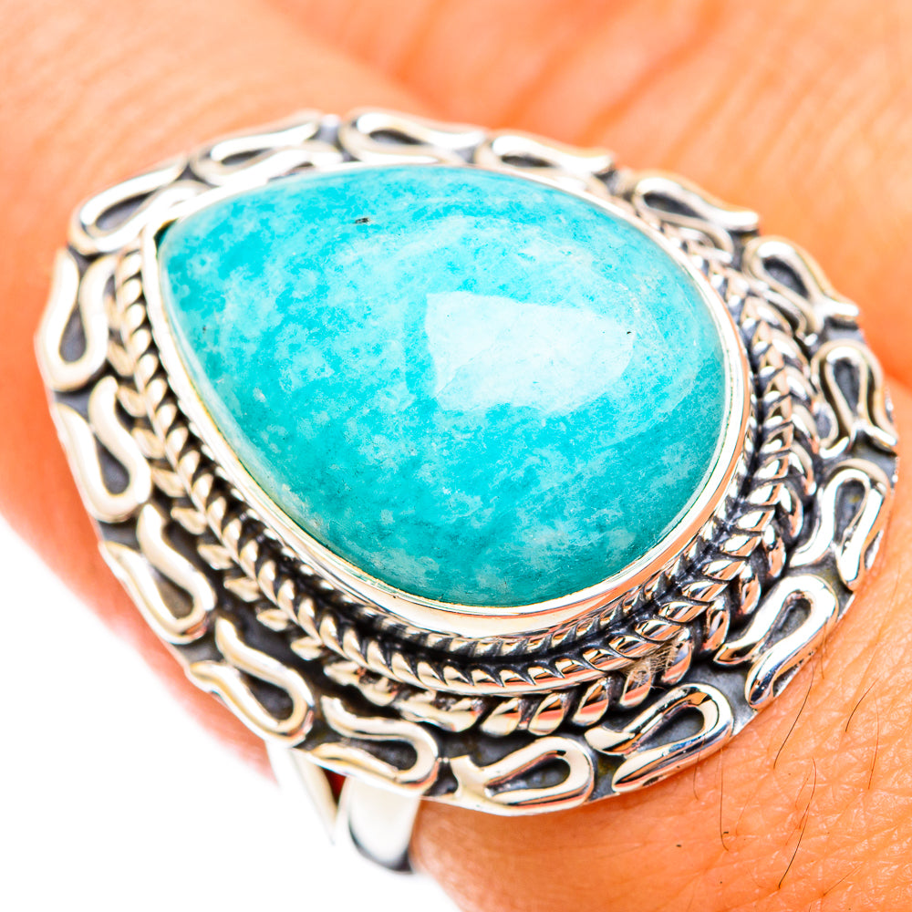 Amazonite Rings handcrafted by Ana Silver Co - RING119084