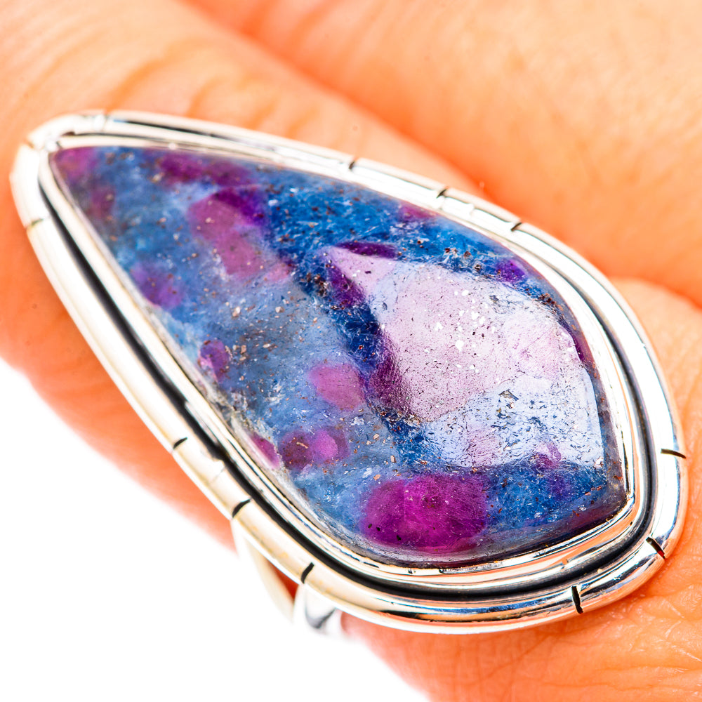Ruby Fuchsite Rings handcrafted by Ana Silver Co - RING119089