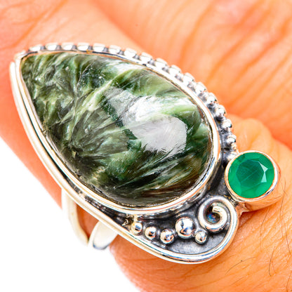 Seraphinite Rings handcrafted by Ana Silver Co - RING119094