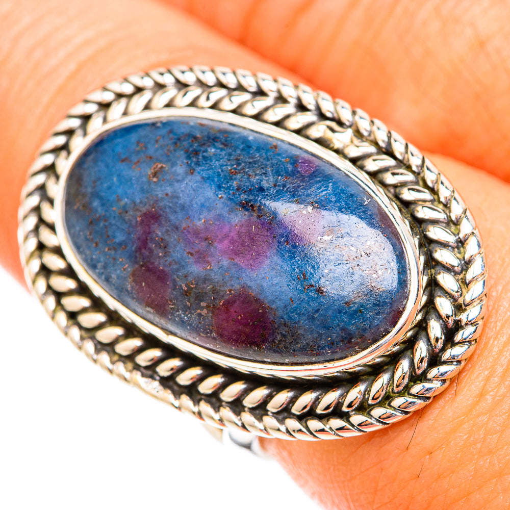 Ruby Fuchsite Rings handcrafted by Ana Silver Co - RING119115