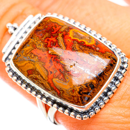Moroccan Agate Rings handcrafted by Ana Silver Co - RING119128