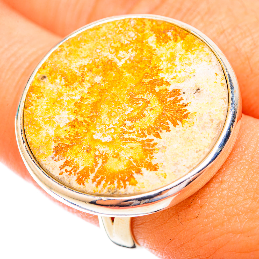 Germany Psilomelane Dendrite Rings handcrafted by Ana Silver Co - RING119129