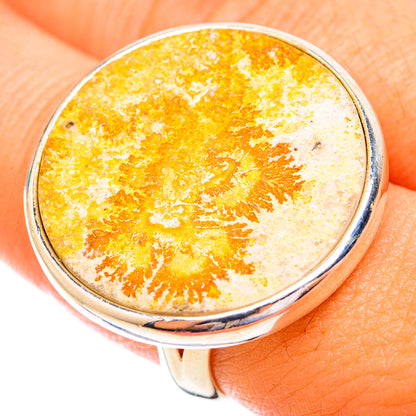Germany Psilomelane Dendrite Rings handcrafted by Ana Silver Co - RING119129
