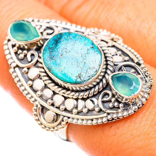 Turquoise Rings handcrafted by Ana Silver Co - RING119147