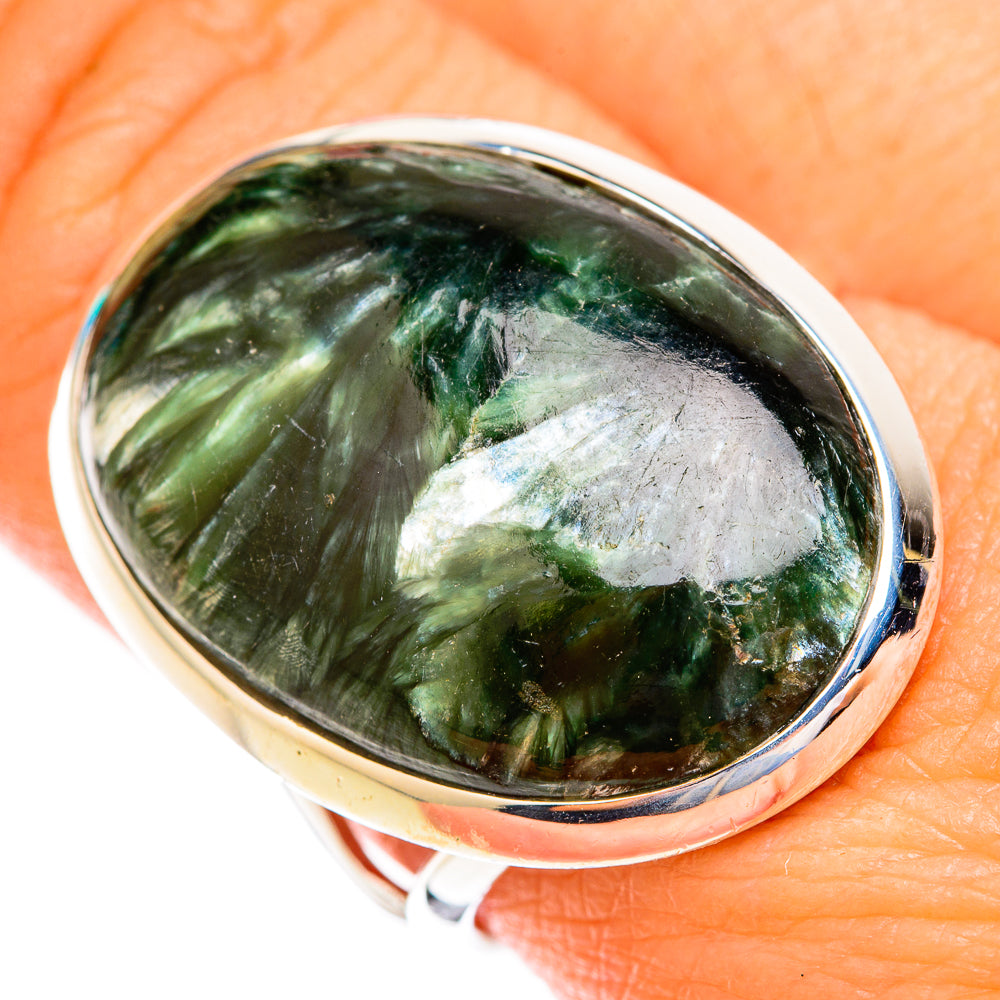Seraphinite Rings handcrafted by Ana Silver Co - RING119152