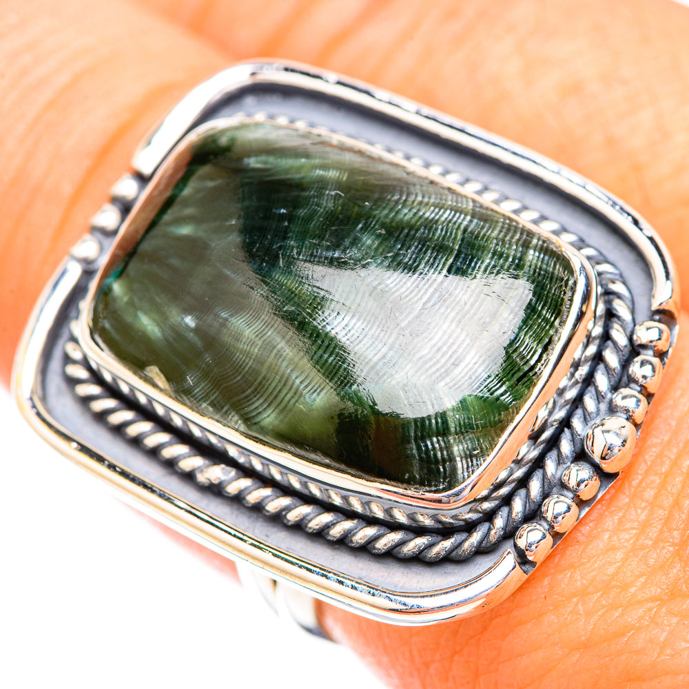 Seraphinite Rings handcrafted by Ana Silver Co - RING119154