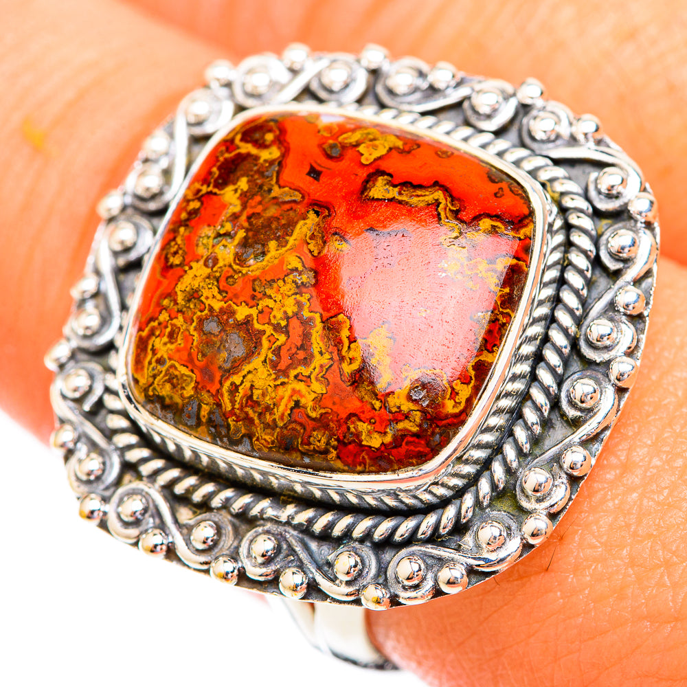 Moroccan Agate Rings handcrafted by Ana Silver Co - RING119157