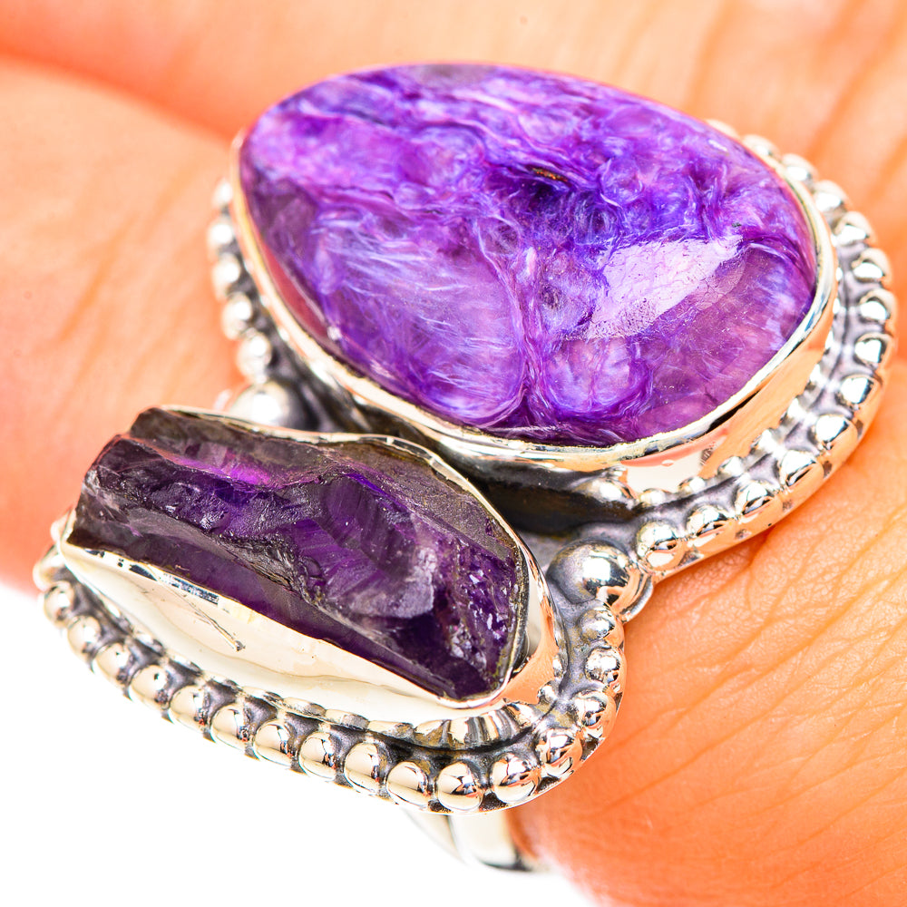 Charoite Rings handcrafted by Ana Silver Co - RING119163