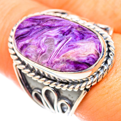 Charoite Rings handcrafted by Ana Silver Co - RING119164