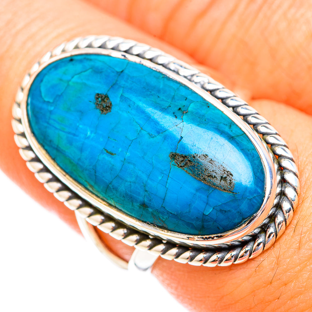 Chrysocolla Rings handcrafted by Ana Silver Co - RING119176