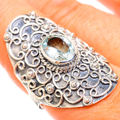Blue Topaz Rings handcrafted by Ana Silver Co - RING119178