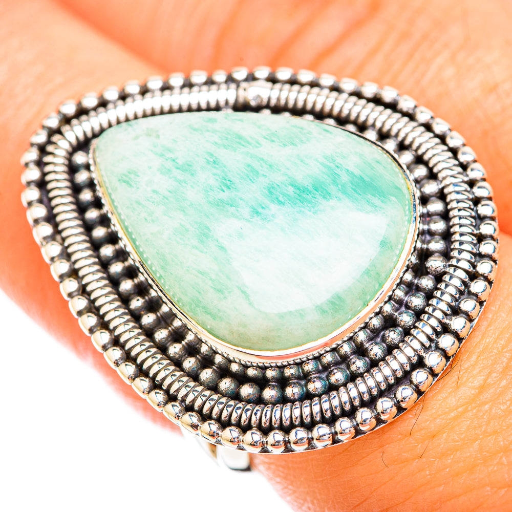 Amazonite Rings handcrafted by Ana Silver Co - RING119181
