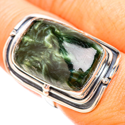 Seraphinite Rings handcrafted by Ana Silver Co - RING119183