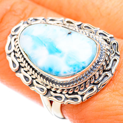 Larimar Rings handcrafted by Ana Silver Co - RING119196