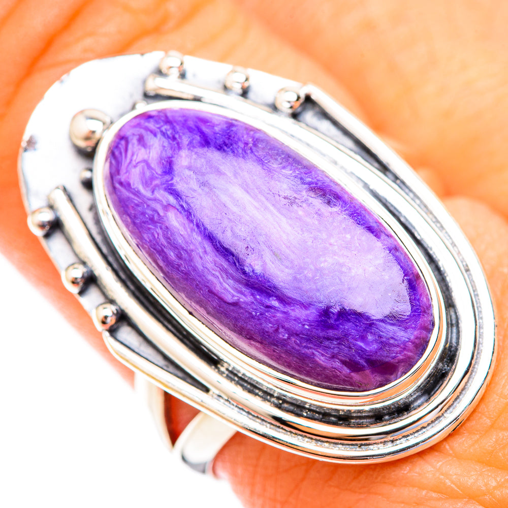 Charoite Rings handcrafted by Ana Silver Co - RING119203