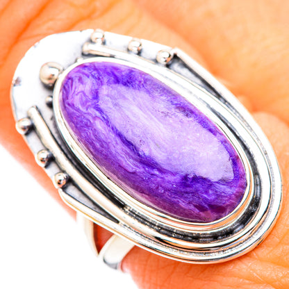 Charoite Rings handcrafted by Ana Silver Co - RING119203