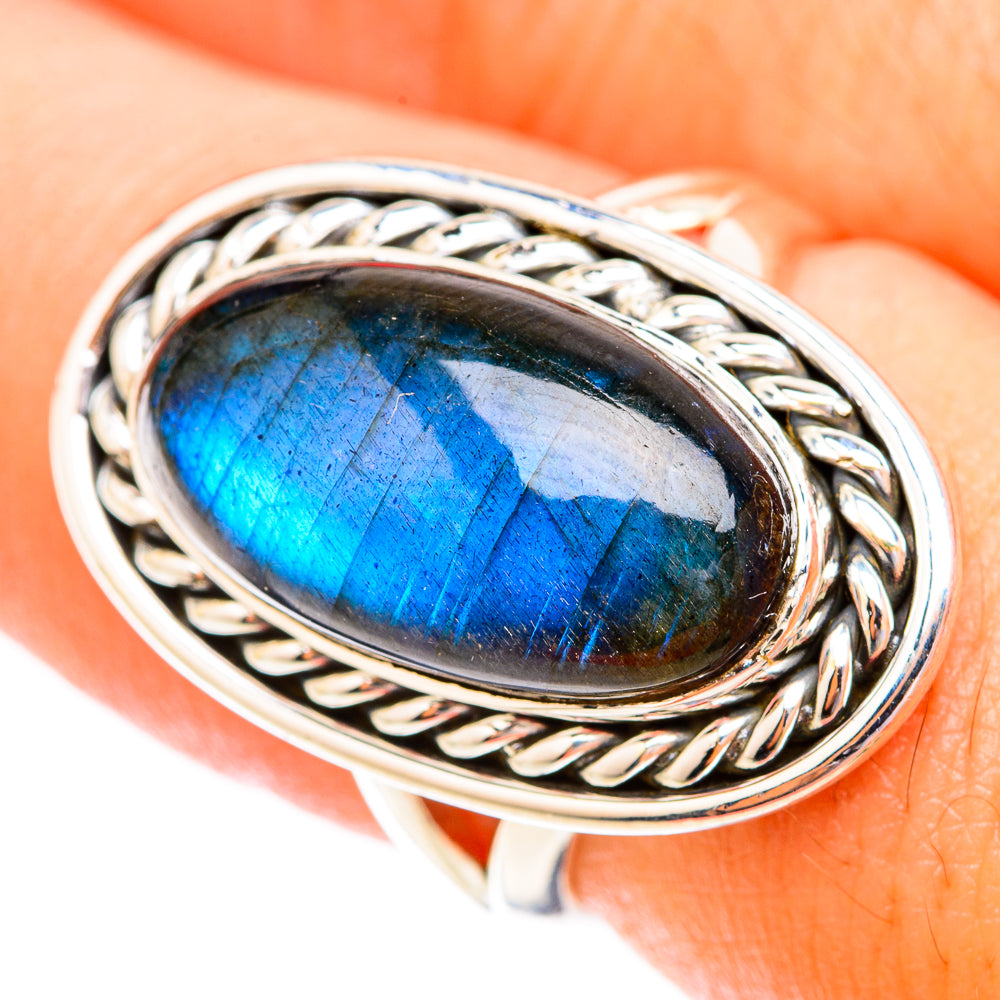Labradorite Rings handcrafted by Ana Silver Co - RING119212
