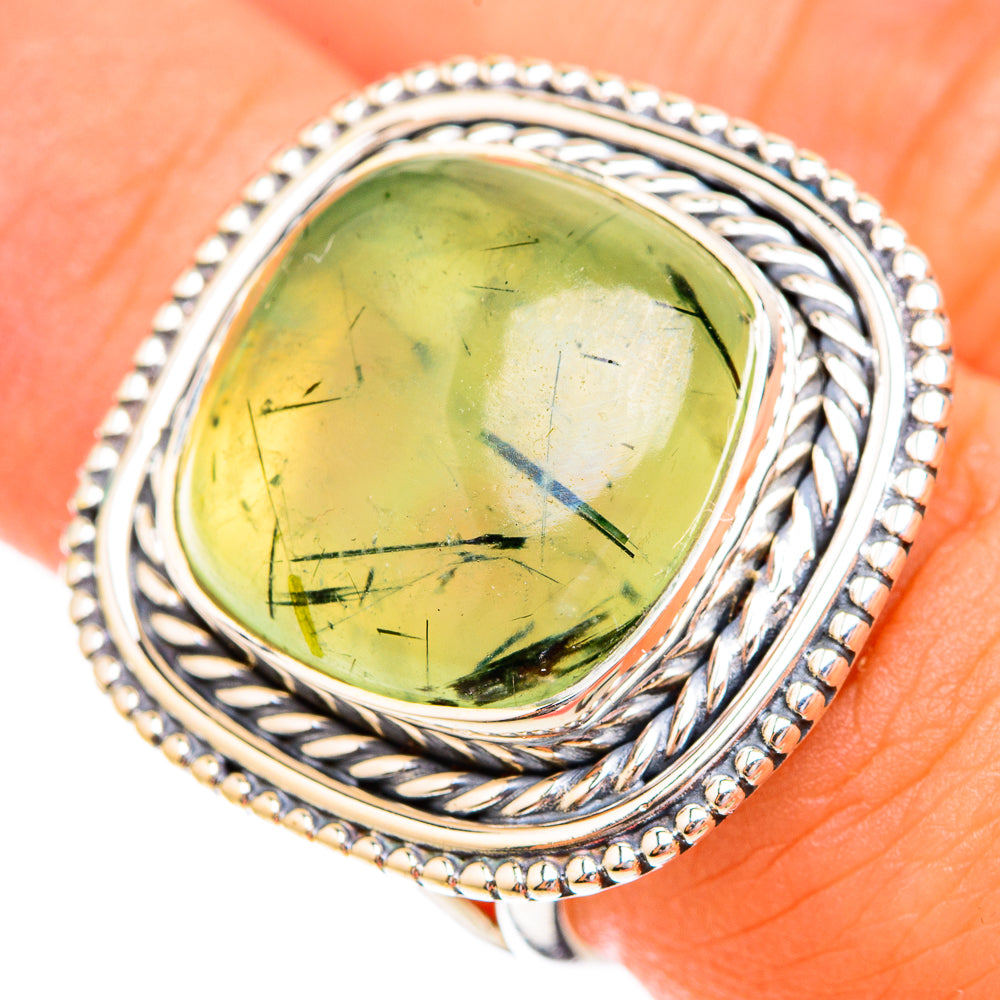 Prehnite Rings handcrafted by Ana Silver Co - RING119216
