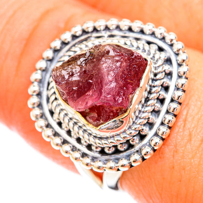 Pink Tourmaline Rings handcrafted by Ana Silver Co - RING119224
