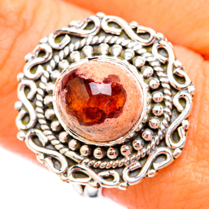 Mexican Fire Opal Rings handcrafted by Ana Silver Co - RING119236