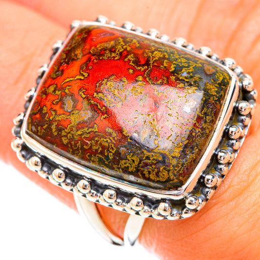 Moroccan Agate Rings handcrafted by Ana Silver Co - RING119251