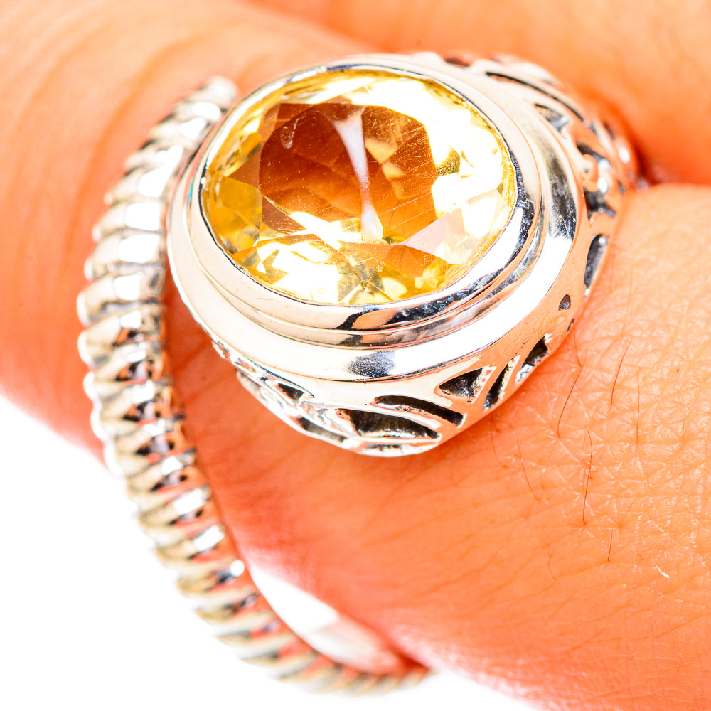 Citrine Rings handcrafted by Ana Silver Co - RING119253