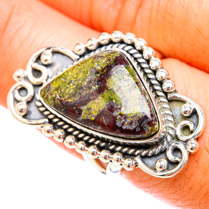 Dragon's Bloodstone Rings handcrafted by Ana Silver Co - RING119265