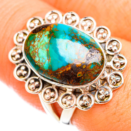 Turquoise Rings handcrafted by Ana Silver Co - RING119272