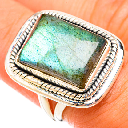 Labradorite Rings handcrafted by Ana Silver Co - RING119276