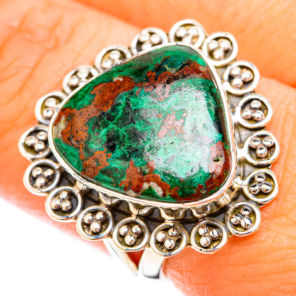 Malachite Rings handcrafted by Ana Silver Co - RING119277