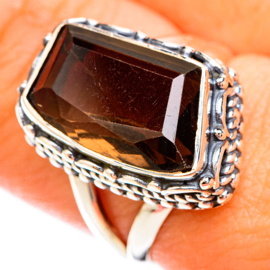 Smoky Quartz Rings handcrafted by Ana Silver Co - RING119279