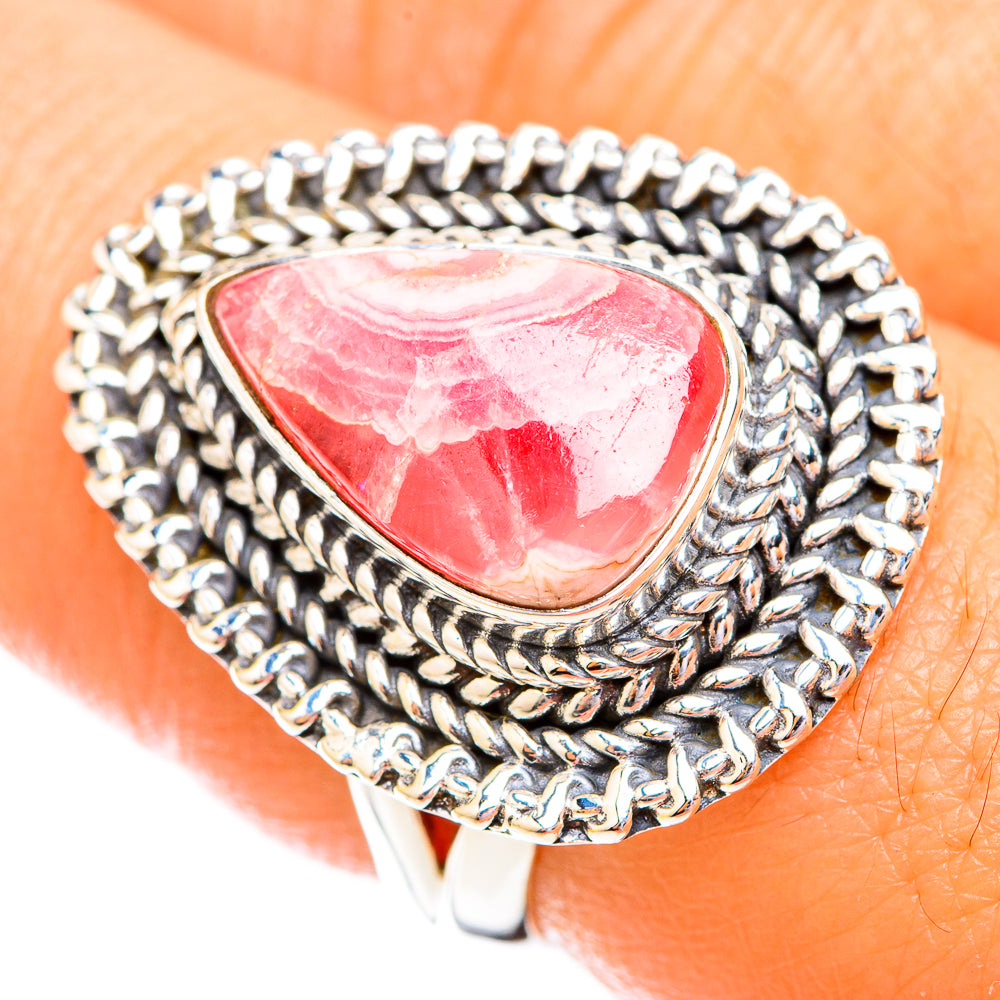 Rhodochrosite Rings handcrafted by Ana Silver Co - RING119283