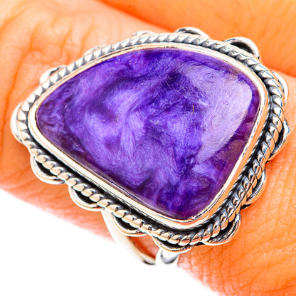 Charoite Rings handcrafted by Ana Silver Co - RING119285