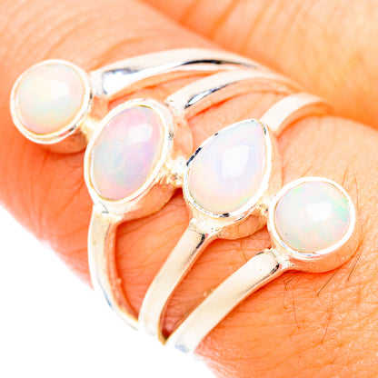 Ethiopian Opal Rings handcrafted by Ana Silver Co - RING119292