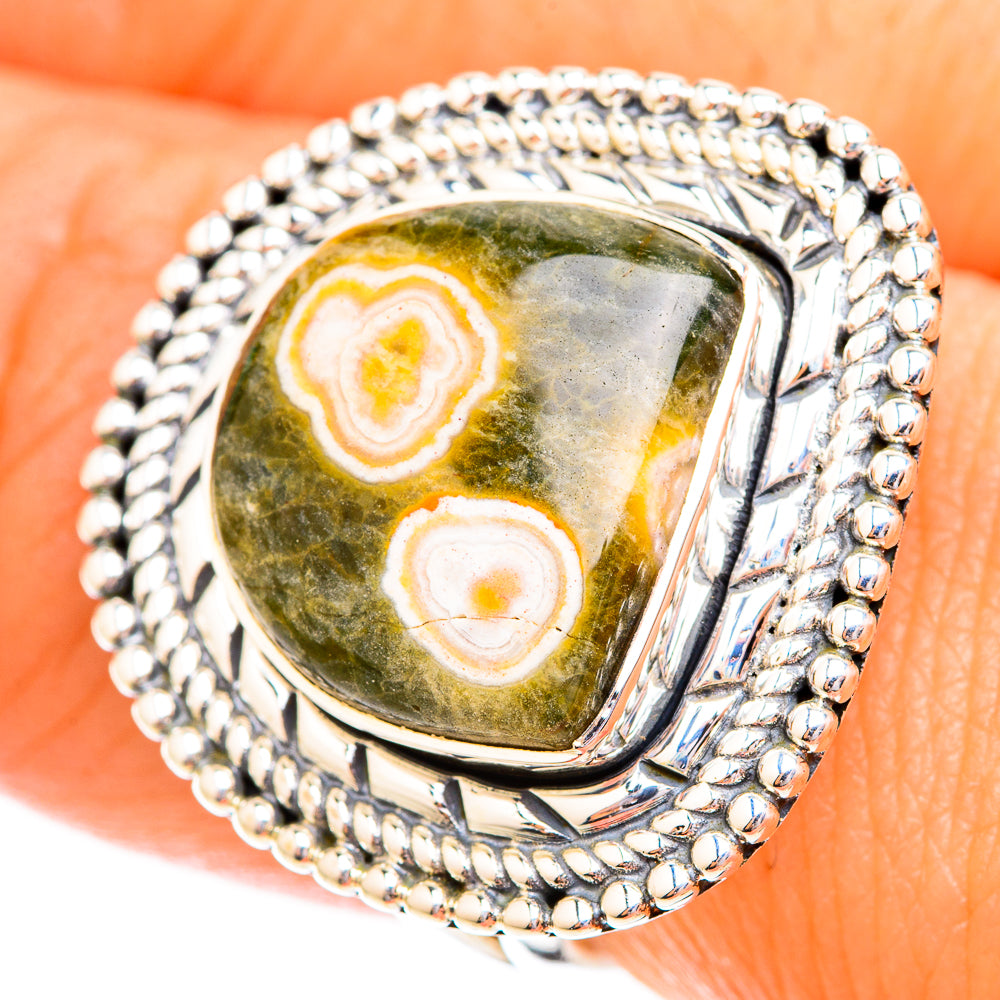 Ocean Jasper Rings handcrafted by Ana Silver Co - RING119301