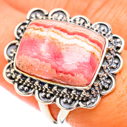 Rhodochrosite Rings handcrafted by Ana Silver Co - RING119308