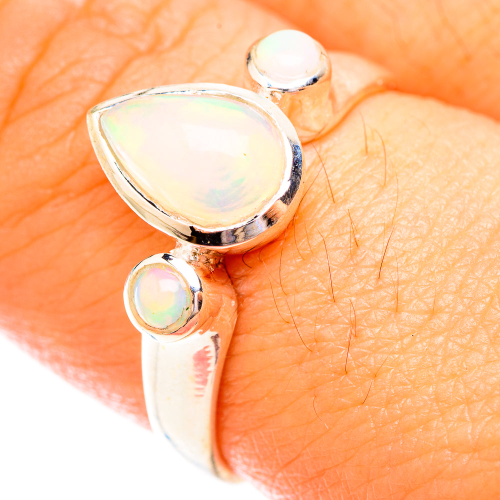Ethiopian Opal Rings handcrafted by Ana Silver Co - RING119317