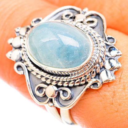 Aquamarine Rings handcrafted by Ana Silver Co - RING119322