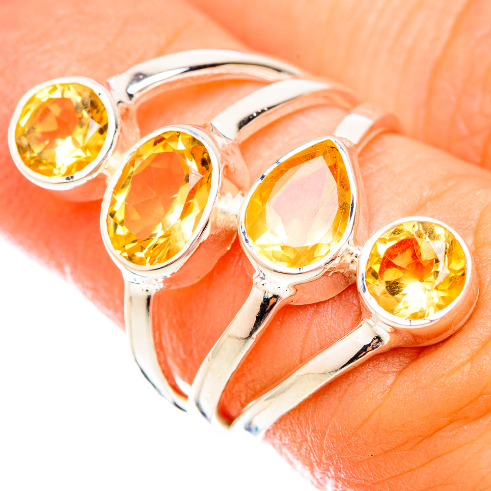 Citrine Rings handcrafted by Ana Silver Co - RING119331