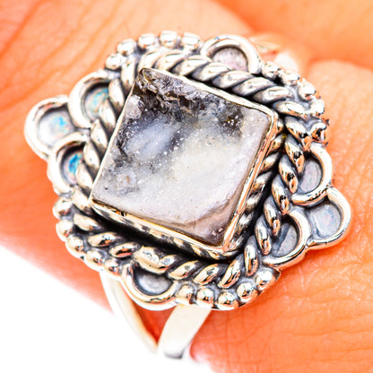 Desert Druzy Rings handcrafted by Ana Silver Co - RING119344