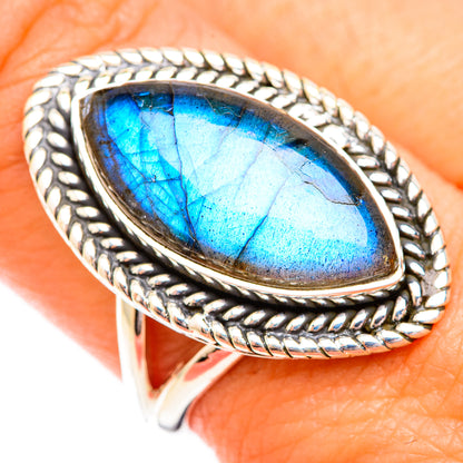 Labradorite Rings handcrafted by Ana Silver Co - RING119345