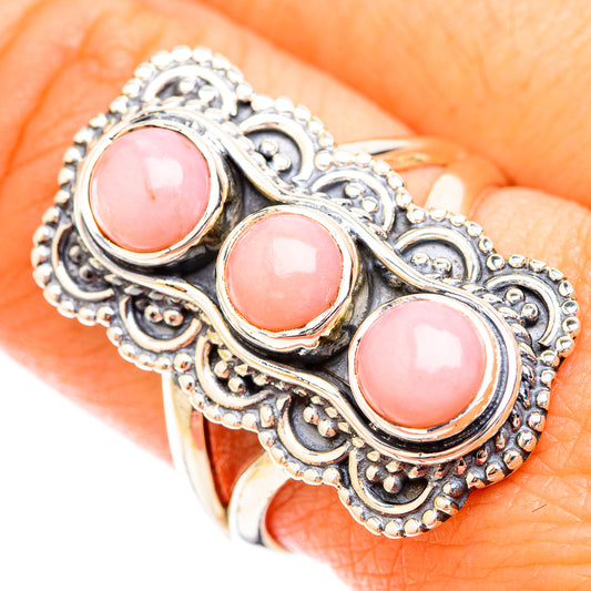 Pink Opal Rings handcrafted by Ana Silver Co - RING119359