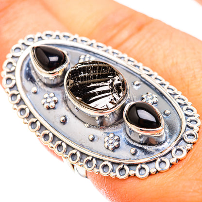 Shungite, Black Onyx Rings handcrafted by Ana Silver Co - RING119368