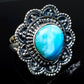 Larimar Rings handcrafted by Ana Silver Co - RING11937