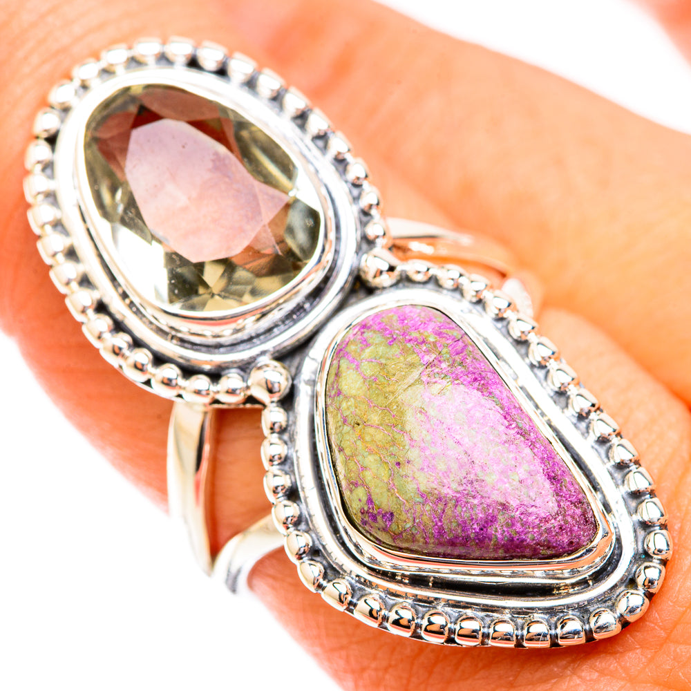 Stichtite, Green Amethyst Rings handcrafted by Ana Silver Co - RING119375