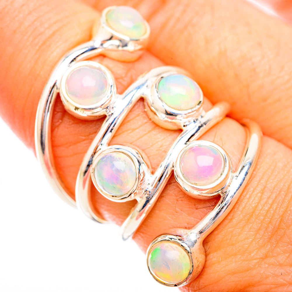 Ethiopian Opal Rings handcrafted by Ana Silver Co - RING119380