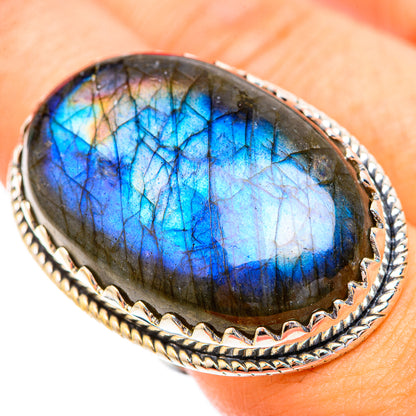 Labradorite Rings handcrafted by Ana Silver Co - RING119384